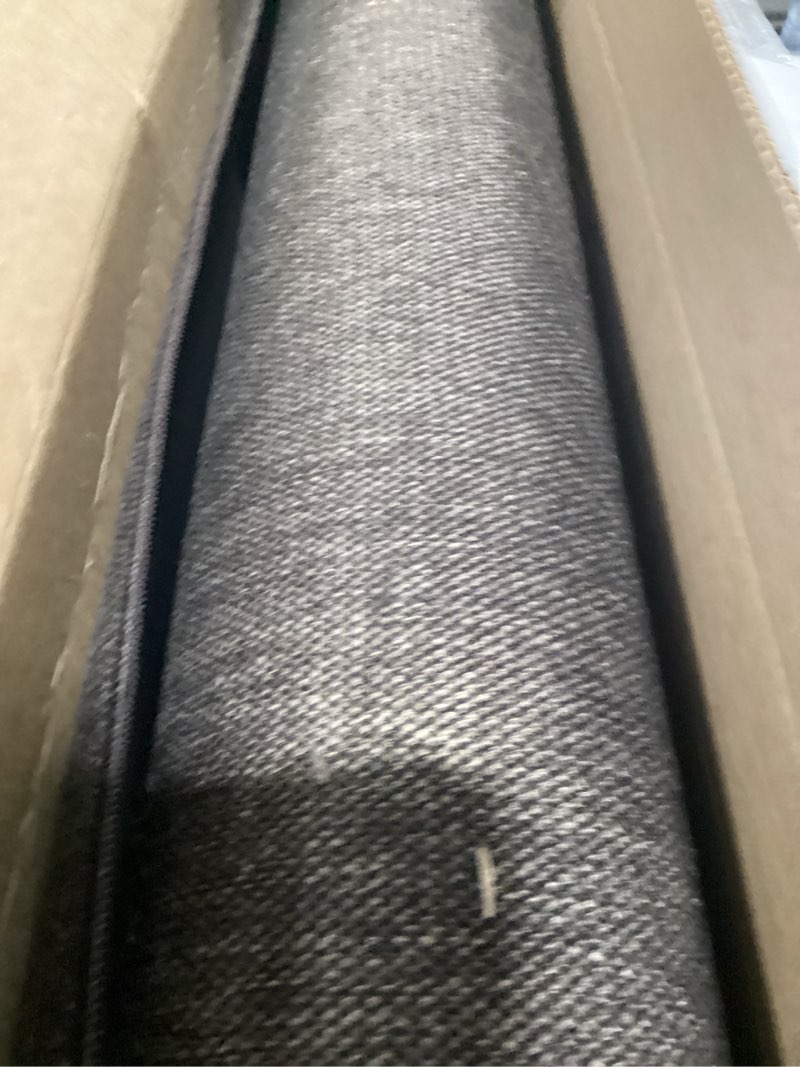 Condition photo showing As Is for Color&Geometry Door Mat 2'4"x8' Runner Rug with Rubber Backing, Non Slip Washable Hallway Rug, Carpet Runners for Hallway Living Room Bedroom, Brown (Rolled-up NO Creases) Brown 2'4" x 8' (Rectangular)
