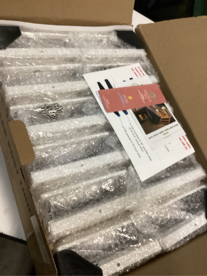 Condition photo showing New/Like New for solar post cap lights outdoor 12pack, waterproof fence post lights with 16 ultra bright leds fit 4x4/5x5/6x6 wood/vinyl posts, white deck post lights with warm/cool white for garden patio porch yard 12 lampshade-diamond pattern