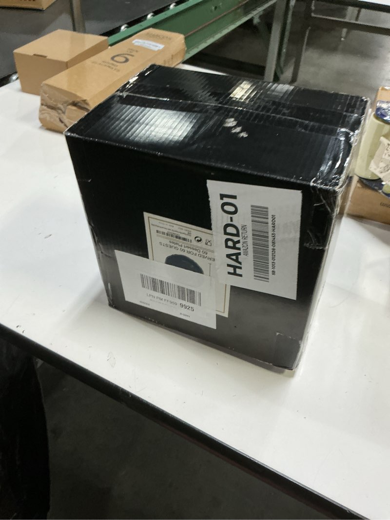 Condition photo showing New/Like New for Hioasis 60pcs Blue Plastic Plates - Blue and Silver Disposable Plates, 7.5 inch Plastic Dessert Plates, Perfect for Wedding & Party & Holiday & Father's Day 7.5inch Blue and Silver