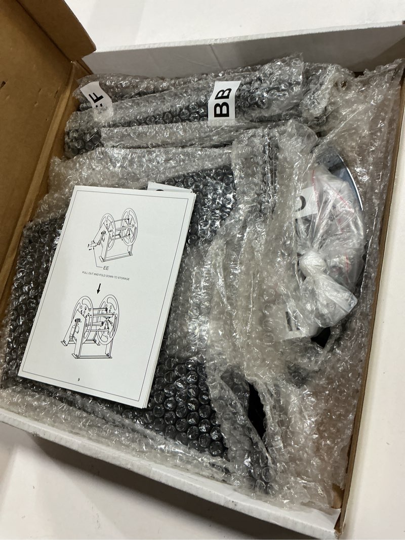 Condition photo showing Good Condition for RV Extension Cord Storage Reel, Mountable Metal Reel Frame Holds Up To 200 Feet Of 15A (12/3 AWG), Power Cord Reel with Durable Bearings ? Foldable Handle