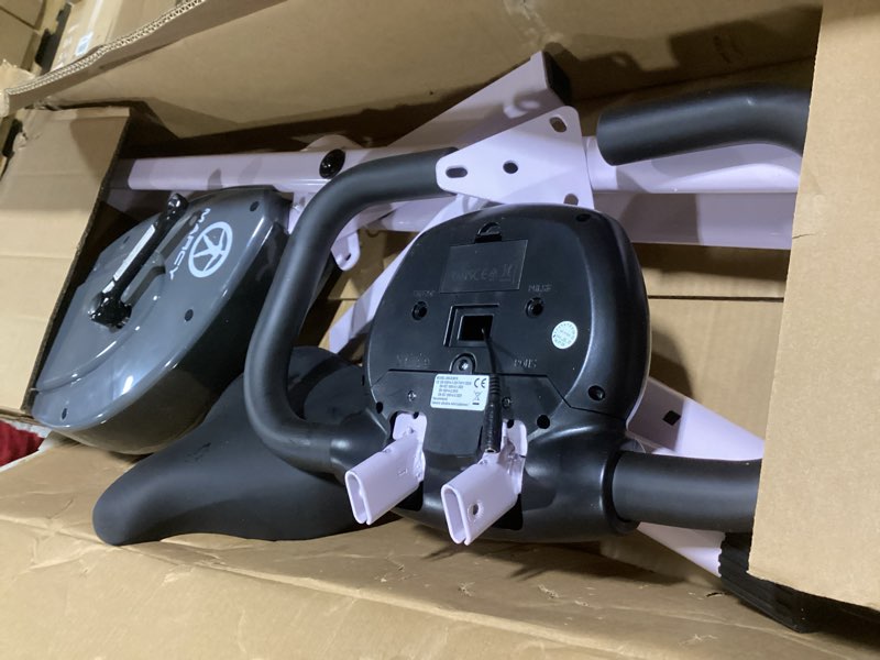 Condition photo showing Good Condition for marcy foldable upright exercise bike with adjustable resistance for cardio workout & strength training - multiple styles available upright white