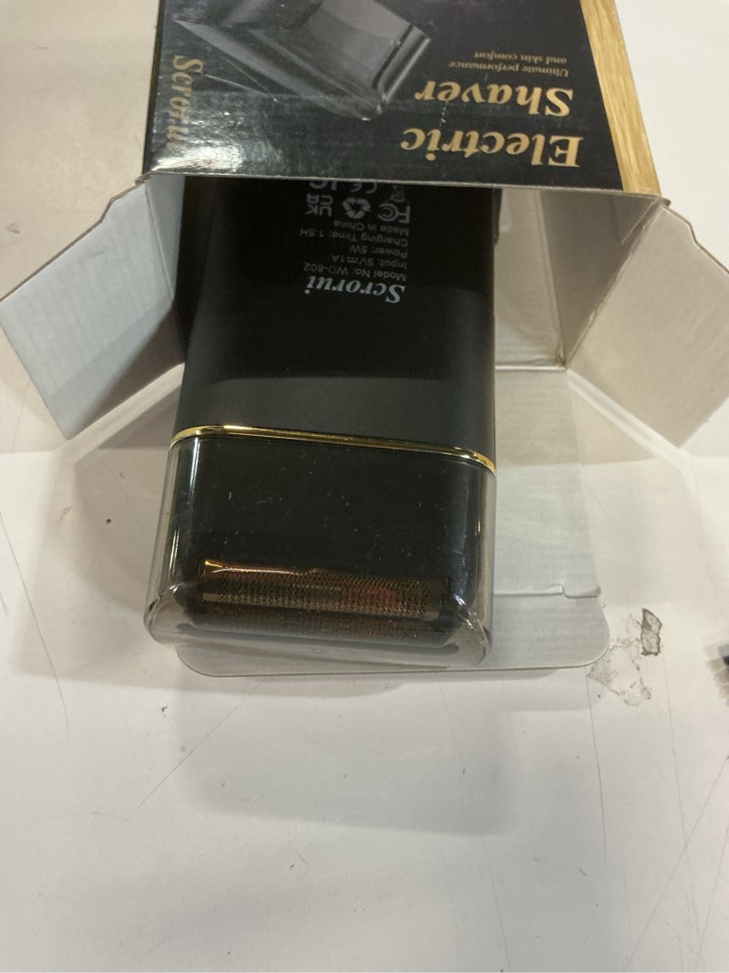 Condition photo showing As Is for Professional Foil Shaver for Men: Cordless Electric Razor with High-Speed Dual Blades, Rechargeable USB-C, IPX6 Waterproof & Travel-Friendly/Home Use