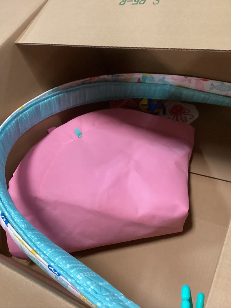 Condition photo showing As Is for Baby Einstein Ocean Explorers 4-in-1 Kickin Tunes Jellyfish Jamboree Music & Language Discovery Gym, Pink, Ages 0 Months and Up Ocean Explorers Jellyfish Jamboree