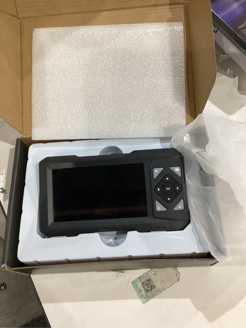 Condition photo showing Good Condition for endoscope camera with light - industrial borescope with 32gb card, waterproof inspection sewer camera, 16.4ft snake semi-rigid cord endoscope compatible with pc & android for hvac, plumbing