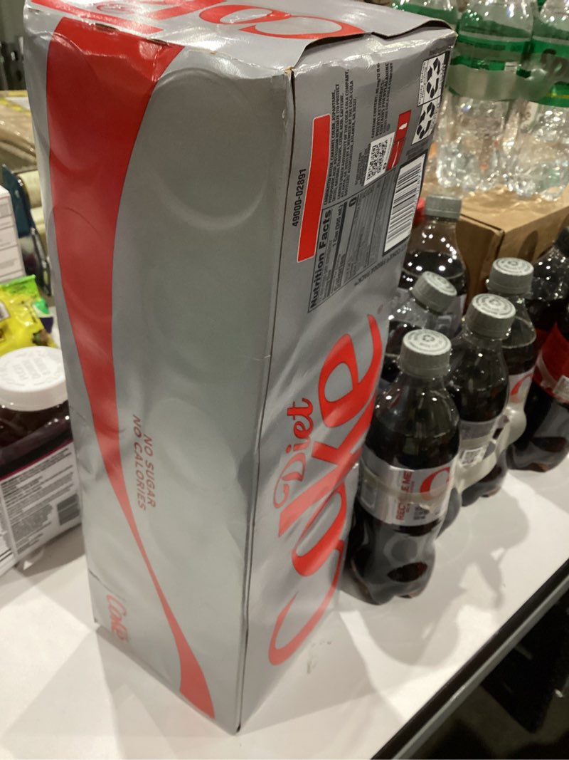 Condition photo showing New/Like New for Diet Coke Soda Soft Drink Fridge Pack Cans, 12 fl oz, 12 Pack Diet Coke 12 Fl Oz (Pack of 12)