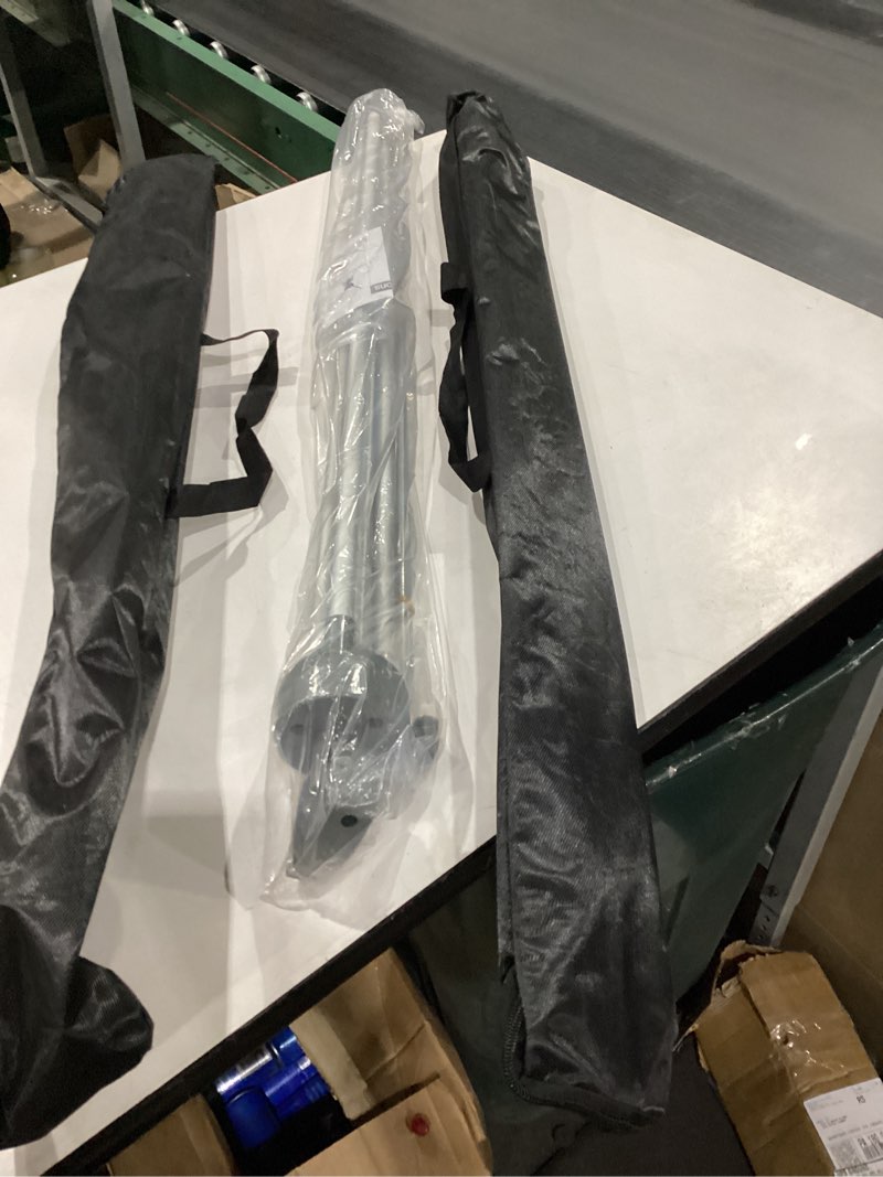 Condition photo showing New/Like New for Adjustable X Banner Stand Fits Any Banner Size Width 23" to 32" and Height 63" to 78",Portable Retractable Banner Holder with Carrying Bag - Customize Banner for Trade Show, Exhibition, 2 Pack 2 Pack Best Selling Banner Stand