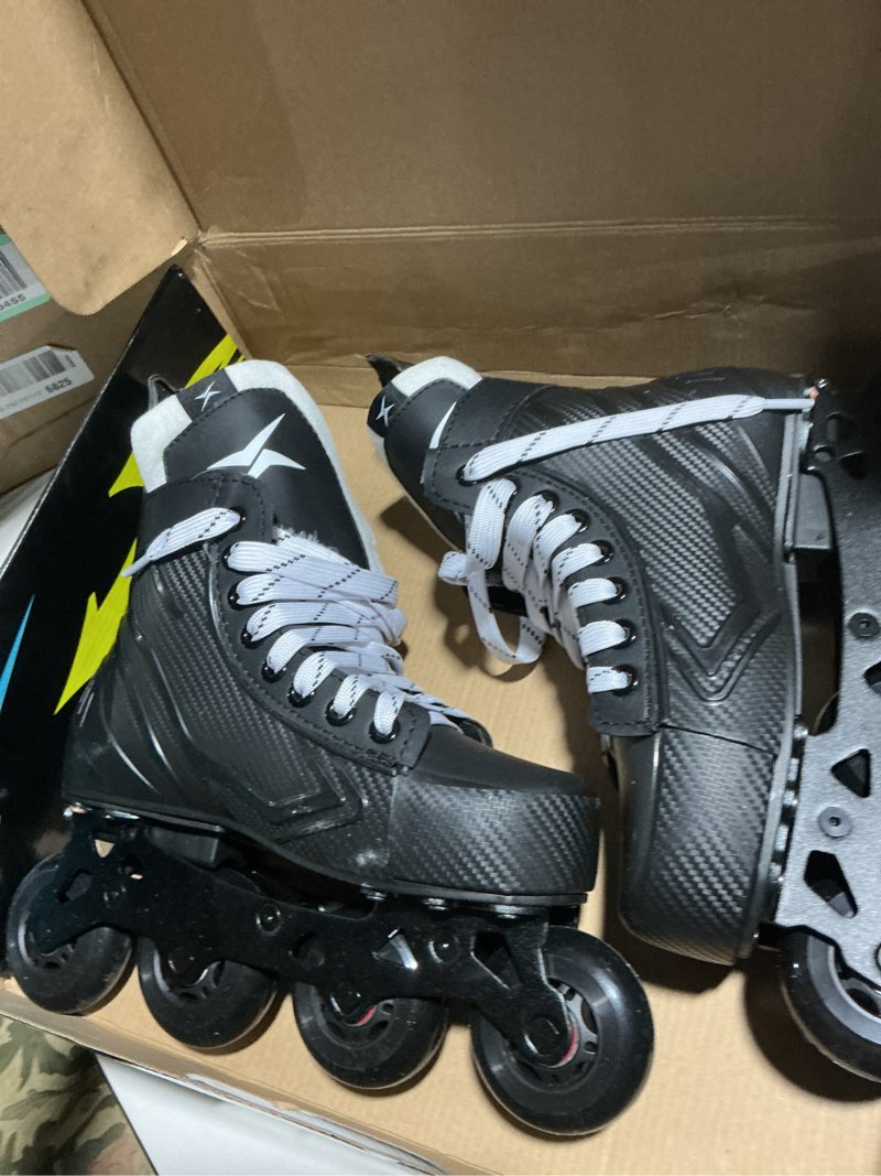 Condition photo showing Good Condition for TronX Stryker Adjustable Senior Intermediate Junior Youth Roller Inline Hockey Skates, New for 2024