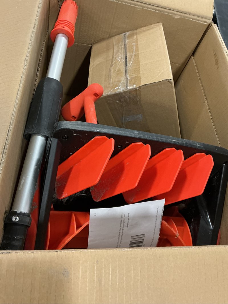 Condition photo showing As Is for VOLTASK Cordless Snow Shovel Brushless, 24V 13 Inch Cordless Snow Blower, Electric Snow Shovel with Directional Plate & Adjustable Front Handle (4-Ah Battery & Quick Charger Included) 13-Inch Brushless