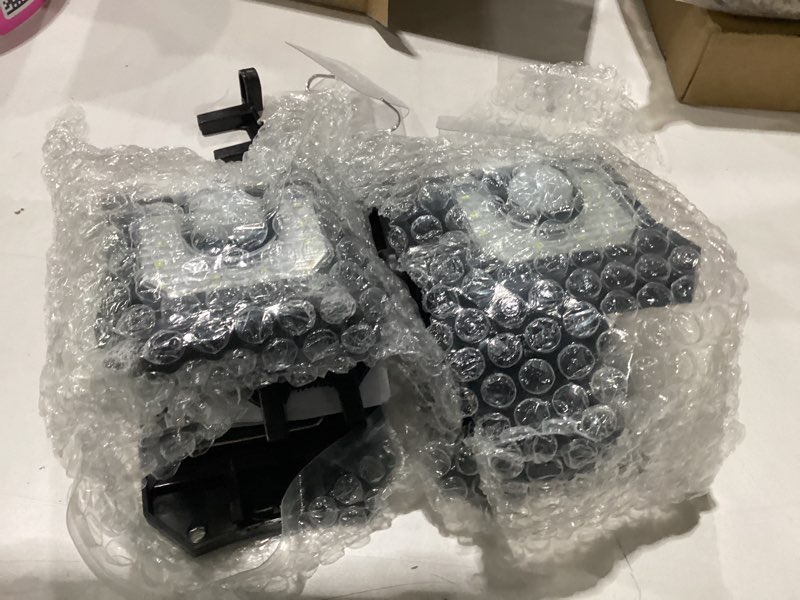 Condition photo showing New/Like New for tryme 45leds solar lights outdoor clip motion sensor lights 3 modes 3 mounting ways ip65 waterproof security light for chain link fence camping gate (2 pack)