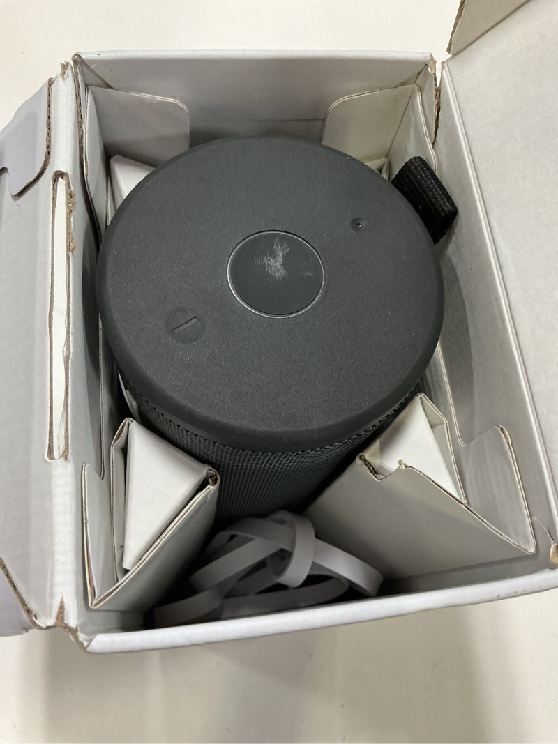 Condition photo showing Good Condition for ultimate ears megaboom 4 portable waterproof bluetooth speaker with immersive 360-degree sound and balanced bass, floating speaker with 20-hour battery and 147ft (45m) range - black black modern, stylish