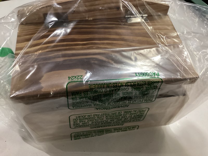 Condition photo showing Good Condition for MIXXIDEA Large Squirrel Feeder House, Wooden Squirrel Feeders for Outside, Chipmunk Feeder Made of Thick Wood, No Assembly Required (Brown)