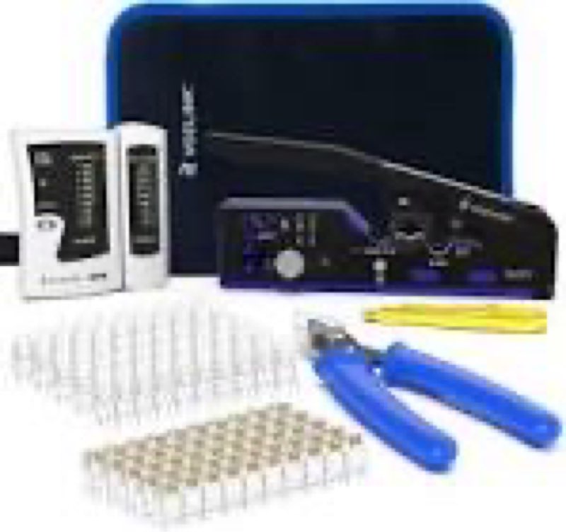 vcelink rj45 crimp tool kit for cat7/6a/6/5e/5, upgraded network tool set with an ethernet crimper, 
