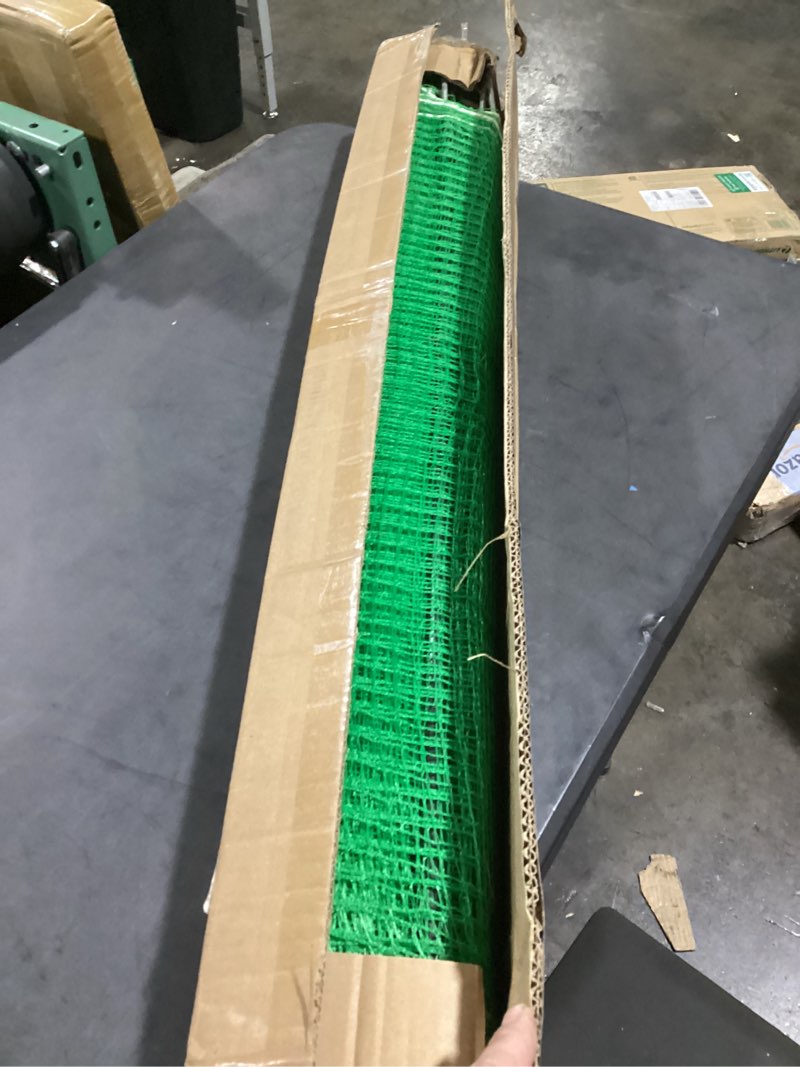 Condition photo showing Good Condition for non electric fence netting 36" x 50', boundary fence with double spiked posts&windproof kit, portable poultry fence for dogs, chickens, ducks, turkeys suitable in backyard, garden