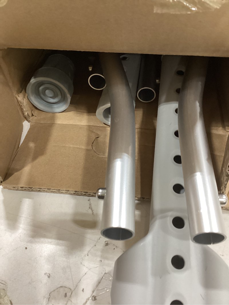 Condition photo showing Good Condition for aluminum crutches for kids & adults, lightweight adjustable crutches for walking with comfortable underarm pad and hand grip & crutch bag, 300 lb weight capacity, fitting 4'5"-5'10", 1 pair small 4'5"-5'10"