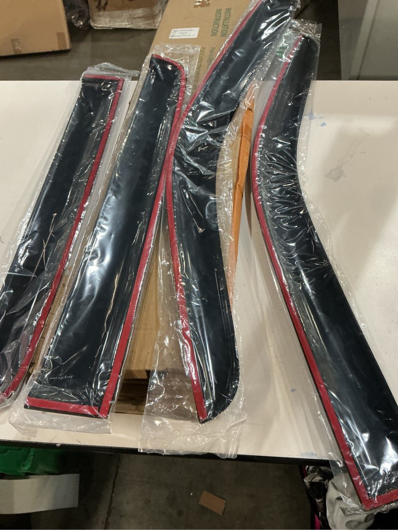 Condition photo showing New/Like New for SONTIAN Window Visor Tape-on Side Wind Window Deflectors for Trucks 2005-2021 Nissan Frontier Super/Crew Cab, Rain Guards, Window Visors for Cars, Vent Deflector 4 pcs 94407