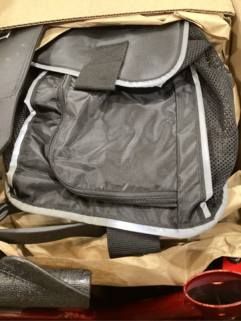 Condition photo showing Good Condition for Rollator Walkers for Seniors, 10" Big Rubber Wheels All Terrain Rollator Walker with Adjustable Backrest and Handles, 350 Lbs, Cup Cane Holder, Foldable Lightweight Walker with Seat for Seniors Red