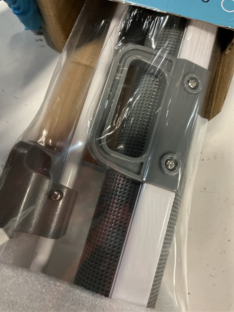 Condition photo showing Good Condition for Babepai Baby Gate for Stairs No Drill, Punch Free Retractable Baby Gates Extends to 54" Wide 34" Tall, Reractable Dog Gate for Doorways, Stair Gate for Outdoor, Indoor, Hallways, Deck, Porch A-grey 34" Tall x 54" Wide-No Drilling