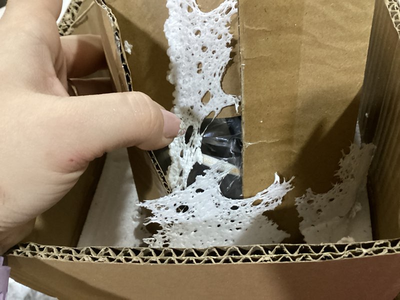 Condition photo showing Good Condition for Espird Bathroom Lighting Fixtures, 4-Light Bathroom Vanity Lights Over Mirror, Brushed Nickel Vanity Light with Glass Shade, Modern Vanity Lighting Fixtures for Bathroom, Bedroom, Hallway