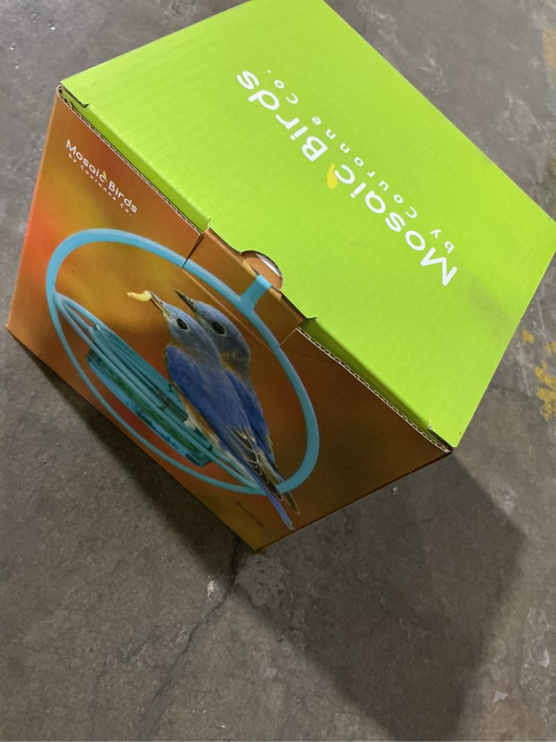 Condition photo showing New/Like New for Mosaic Birds Hummble Bold Hanging Bird Feeder for Outdoors  Oriole  Finch Wild Bird Feeders - Red