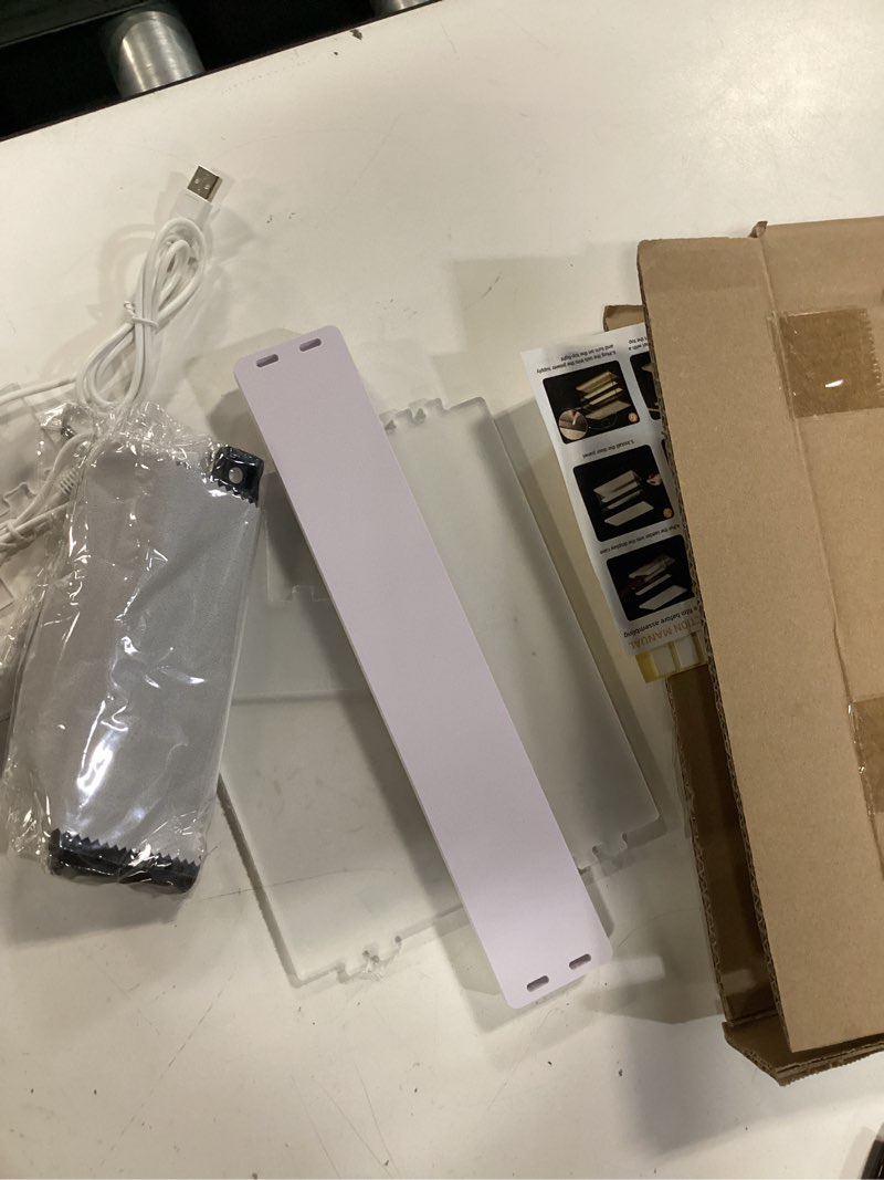 Condition photo showing As Is for clear acrylic display case with light , 3 tier display box stand assembly dustproof protection showcase for collectibles action figures (white 12.6×7×9in; 32×18×23cm) white with light 3 tier 12.6×7×9in?32×18×23cm
