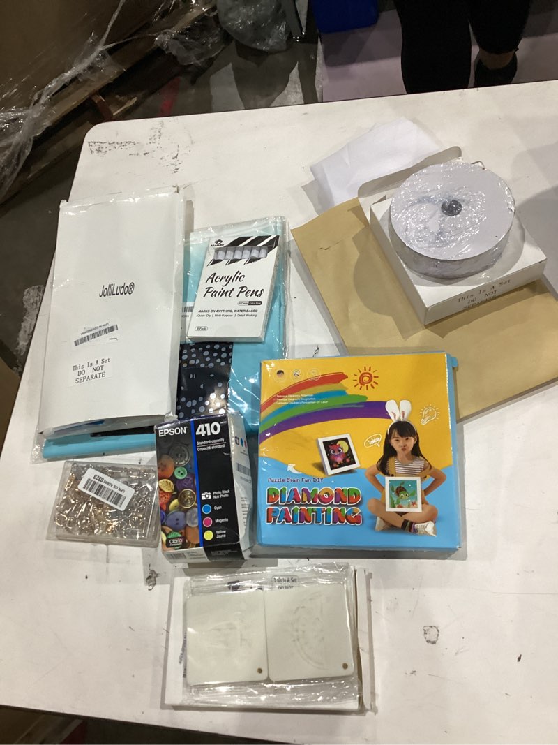 Condition photo showing As Is for assorted arts & craft supplies 
