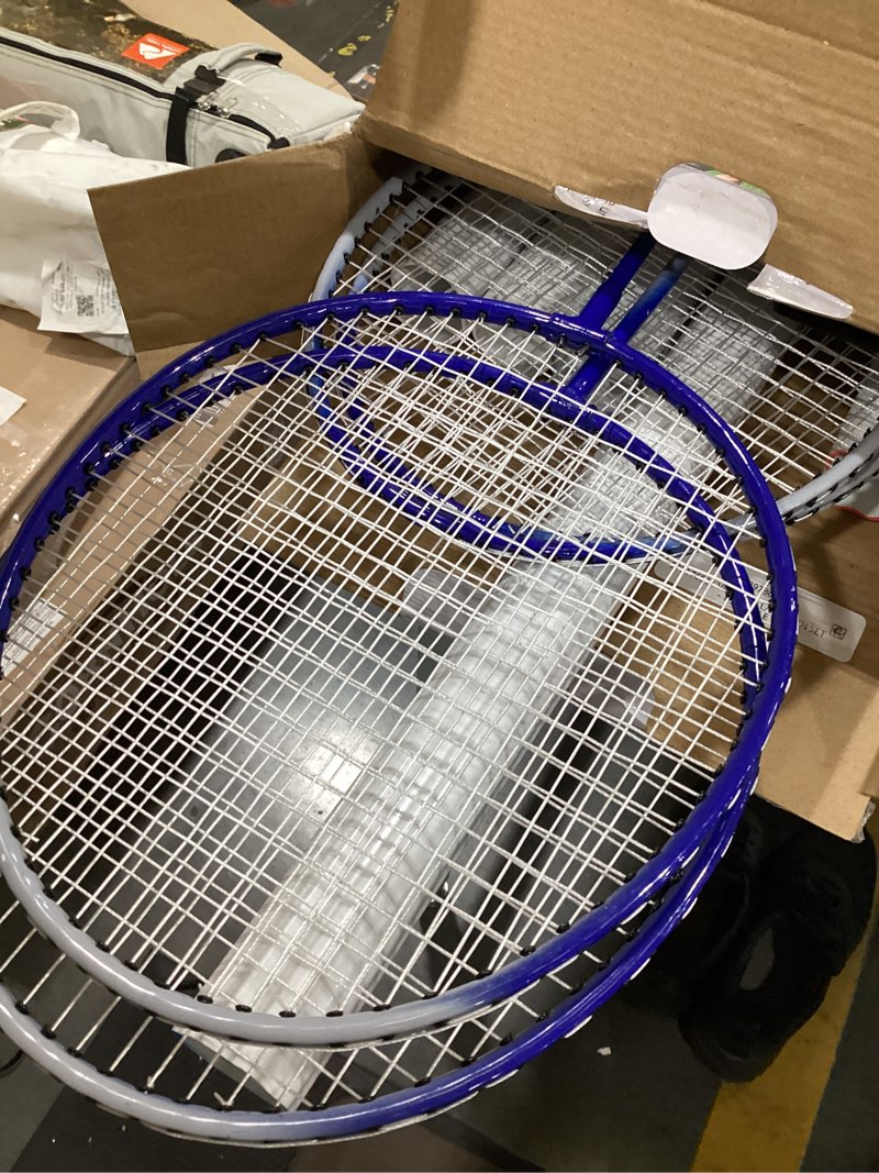 Condition photo showing As Is for eastpoint sports 2-in-1 volleyball and badminton set, adjustable height net set with all accessories