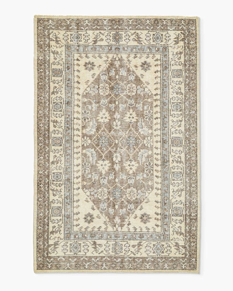 saoirse hand-knotted wool rug, tan, 8' x 10'