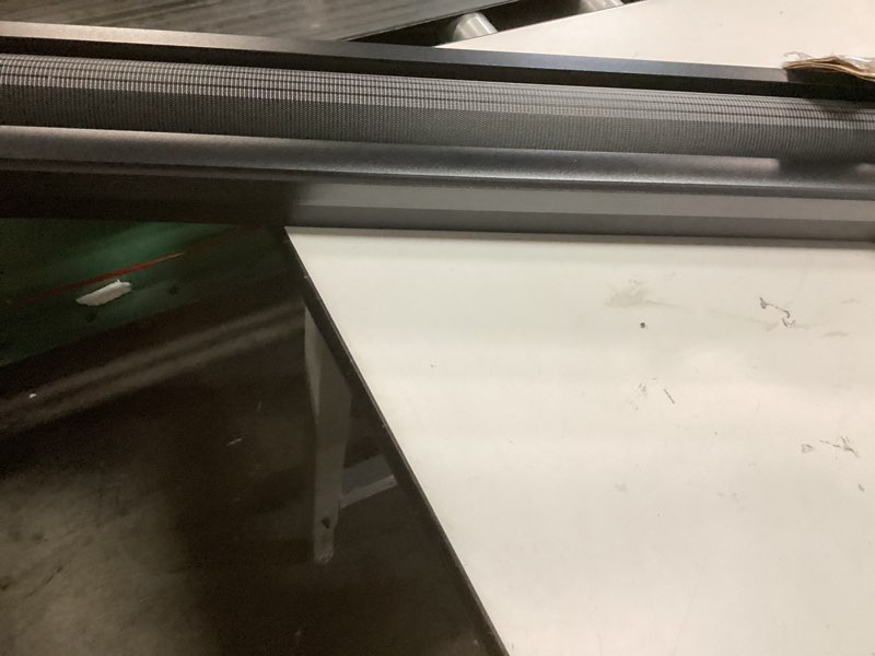 Condition photo showing As Is for LazBlinds 100% Blackout Roller Shades, No Tools No Drill Cordless Blinds for Windows, Thermal Insulated UV Protection Privacy Window Shades for Bedroom (36''W x 72''H, Black) Black 36''W x 72''H NO HARDWARE 