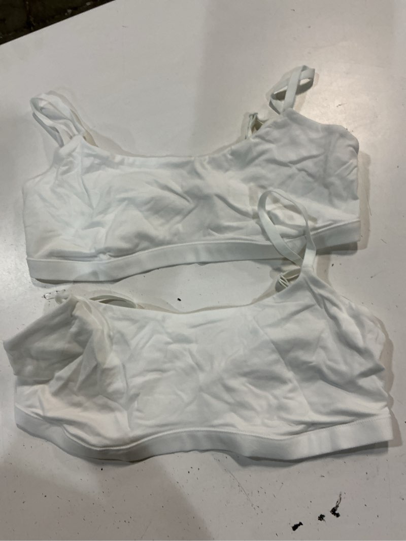 Condition photo showing Good Condition for organic cotton scoop bralette (2-pack), l, soft white
