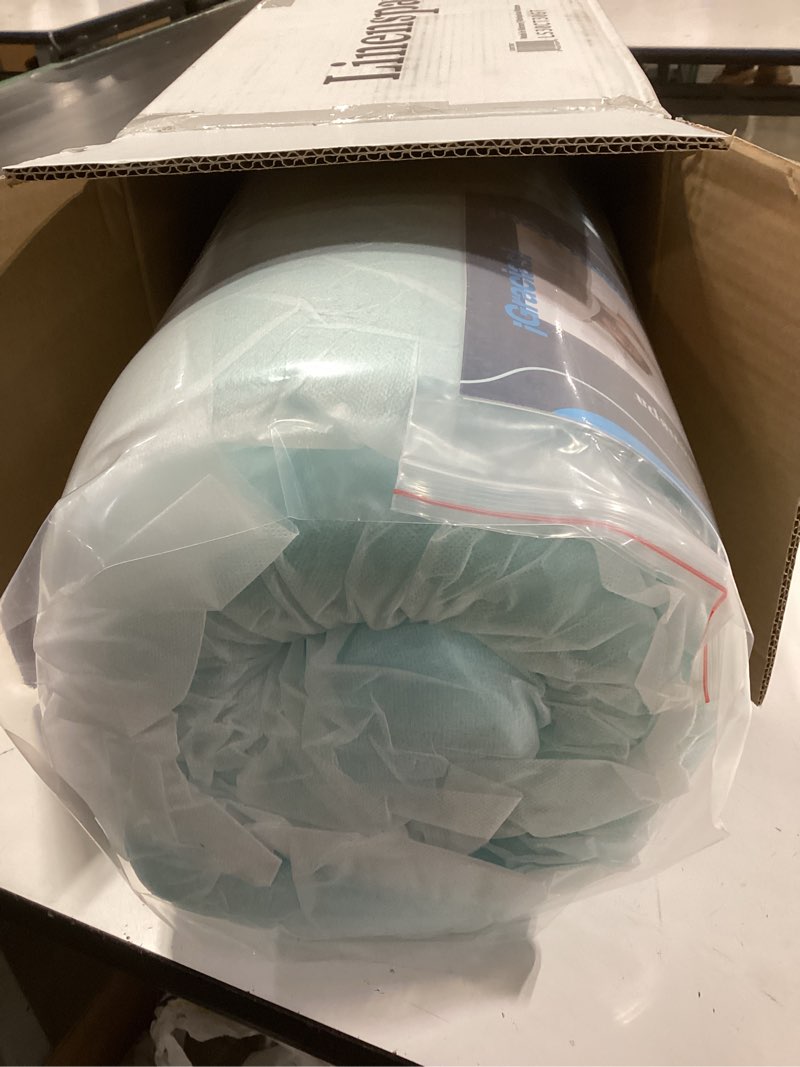 Condition photo showing New/Like New for Linenspa Memory Foam Mattress Topper - 3 Inch Gel Infused Memory Foam - Plush Feel - Cooling and Pressure Relieving - CertiPUR Certified - Dorm Room Essentials - Small Twin Size Small Single 3 Inch Topper Only