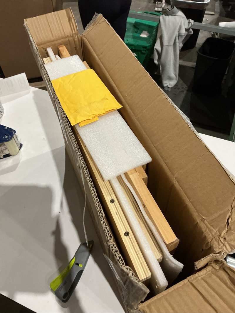Condition photo showing Good Condition for window cat perch catio, wood cat window box, window catio for indoor cats. suitable single hanging window with an inner diameter of the window frame with a net opening width of 24-35 in. kgccizi. wooden frame + acrylic