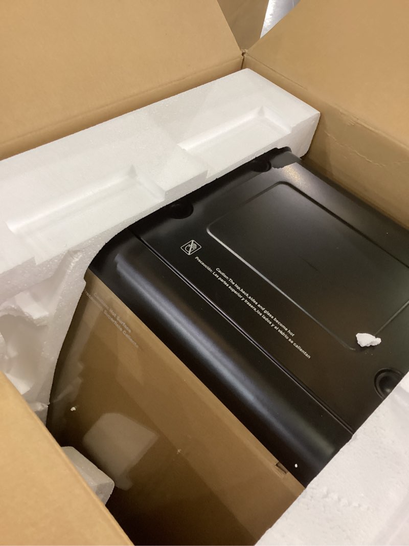 Condition photo showing As Is for Ronco Modern Rotisserie Oven, Large Capacity (12lbs) Countertop Oven, Multi-Purpose Basket for Versatile Cooking, Easy-to-Use Controls