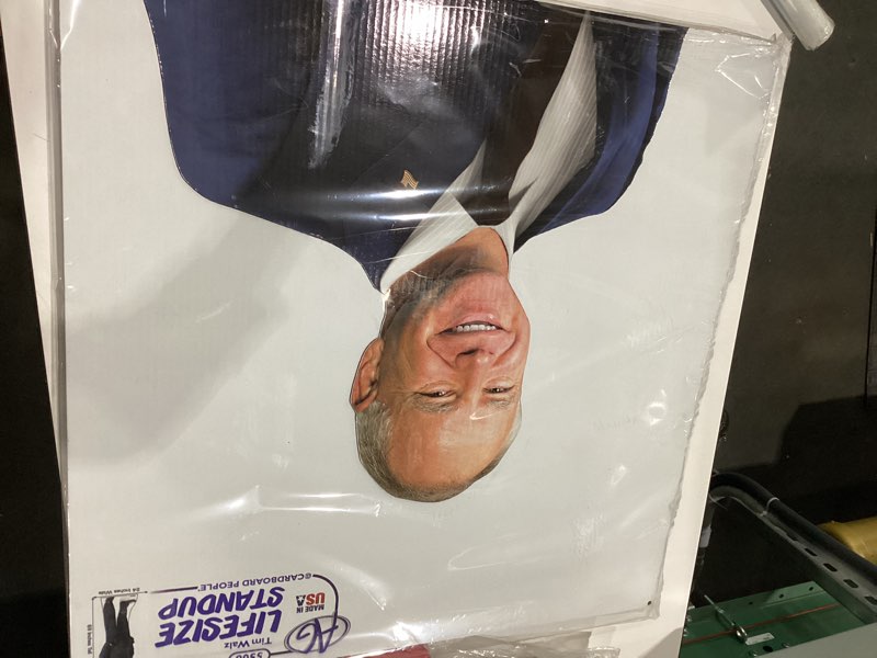 AG Tim Waltz lifesize standup cardboard people 24in x 69in