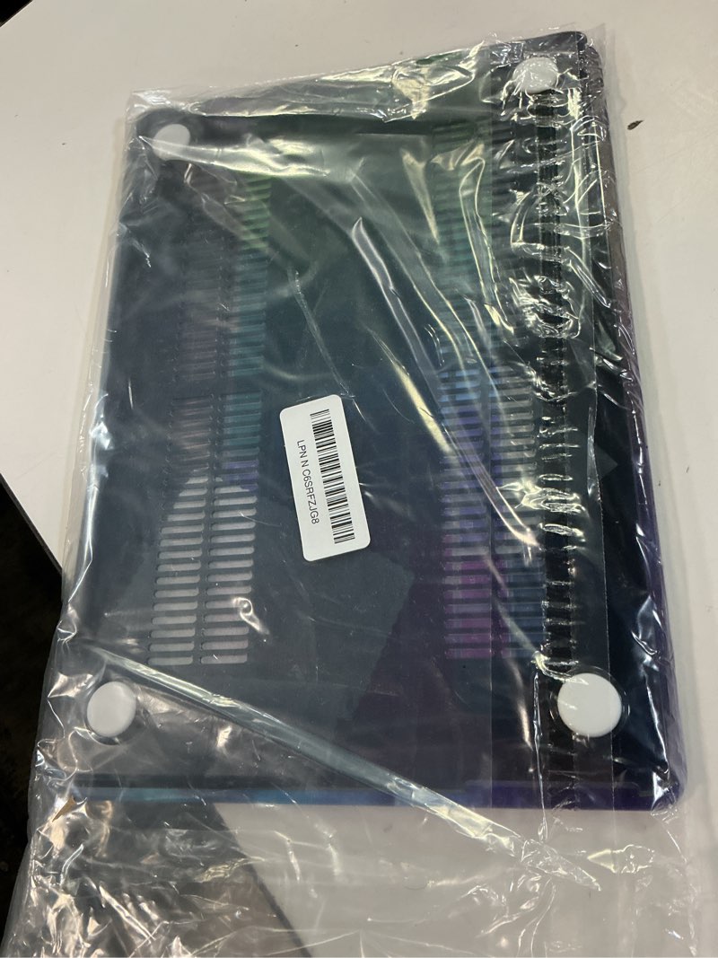 Condition photo showing Good Condition for mektron for 2026 macbook air 13-inch m5 laptop case a3449 with 13.6-inch liquid retina display fits 2025 a3240 m4 2024 a3113 m3 2023 a2681 m2 printed hard shell for macbook air 13.6", rainbow cosmic