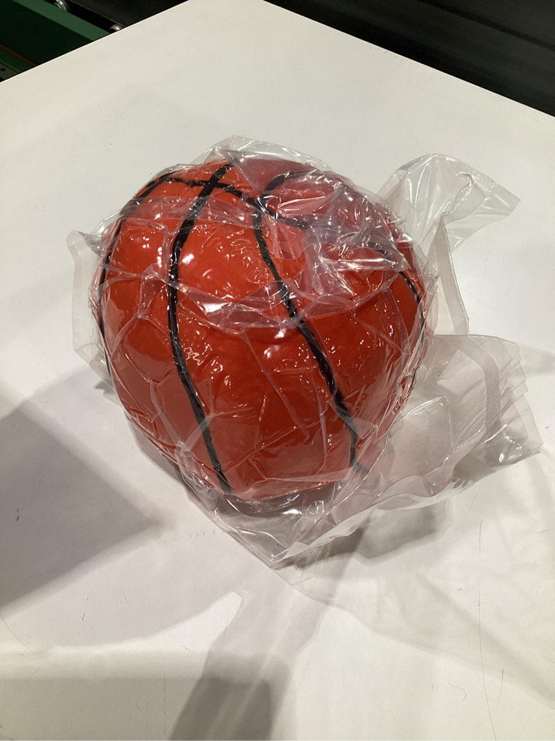 Condition photo showing Good Condition for Silent Basketball Size 7 (29.5") – Grooved Airless Indoor Basketball for Quiet Dribbling and Indoor Training, Pro PU Foam Ball – Real Feel Higher Bounce Quieter Orange