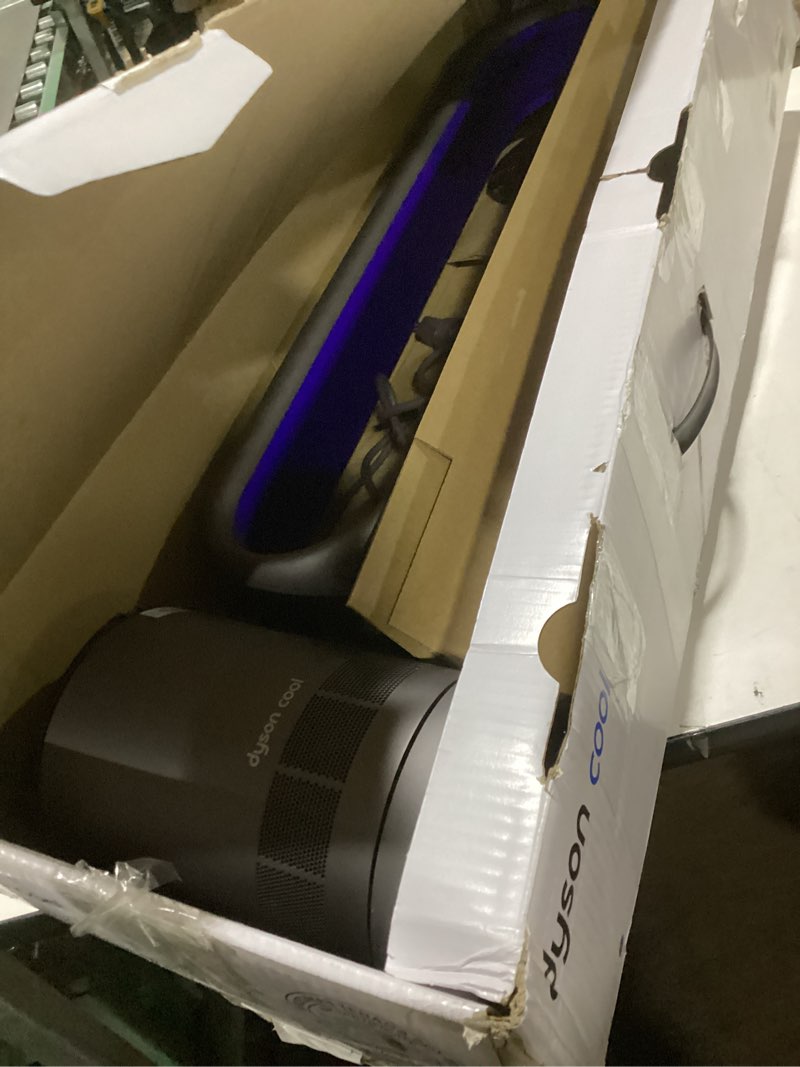 Condition photo showing As Is for Dyson Cool AM07 Air Multiplier Bladeless Tower Fan, 70° oscillation, 10 levels (Iron/Blue)