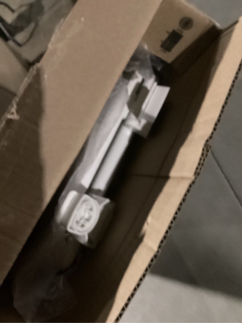 Condition photo showing As Is for Mayfair Cameron White Toilet Seat, Heavy Duty Wood, Easy Clean, Made in USA, Round White Round