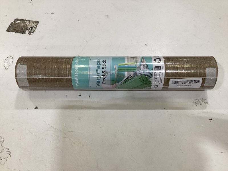 Condition photo showing New/Like New for varypaper 15.7''x315'' bronze brown grasscloth wallpaper peel and stick textured grass cloth contact paper for cabinets waterproof self adhesive vinyl wall paper linen wallpaper for bedroom nursery 15.7" x 315" bronze brown