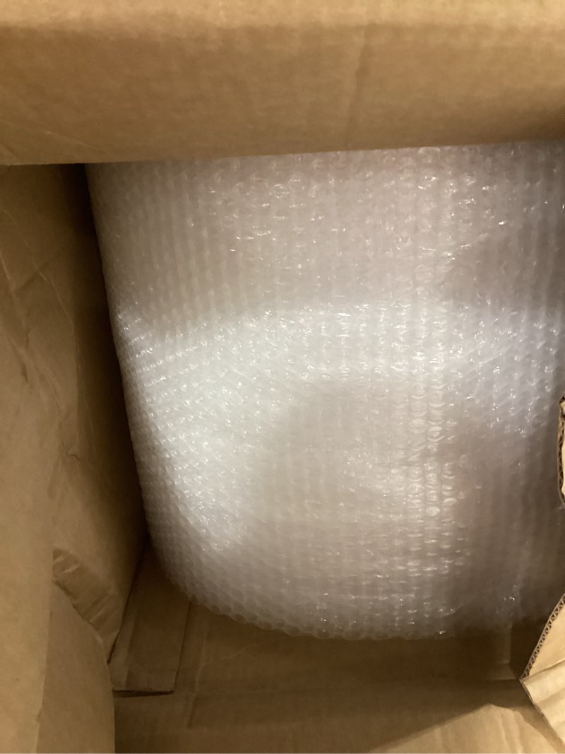 Condition photo showing As Is for duck brand small bubble cushioning wrap for moving & shipping - 175 ft bubble packing wrap for extra protection packaging boxes & mailers - clear bubble roll moving supplies, perforated every 12 in 175 feet