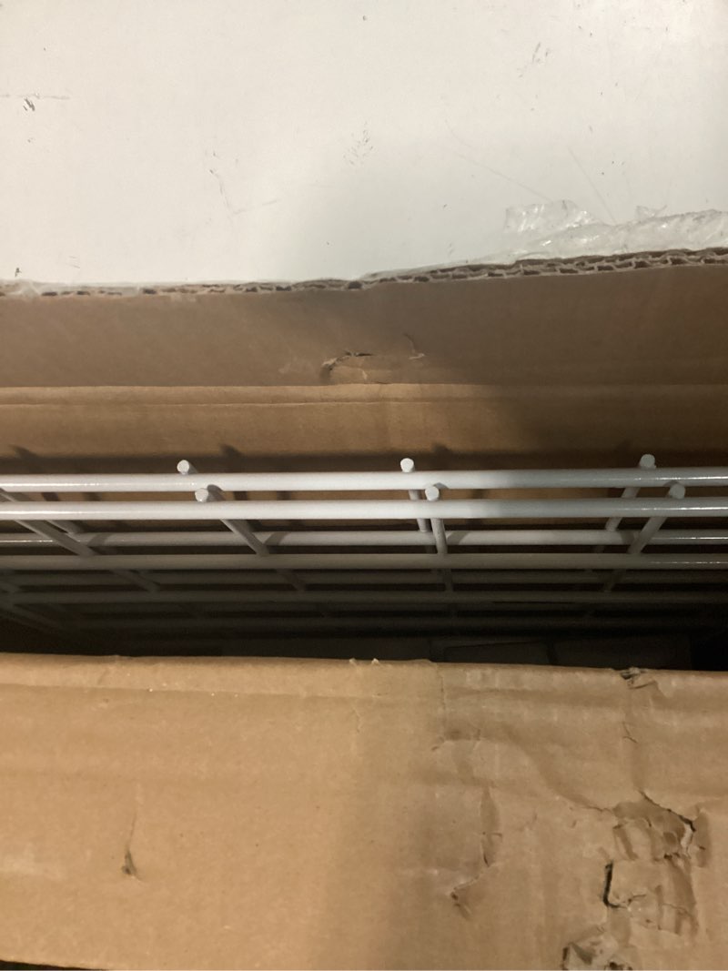 Condition photo showing As Is for wallmaster 2-pack 15x45 heavy duty garage wall shelving 45-inch-by-15-inch wall mount garage storage rack floating shelves max load 400lb white