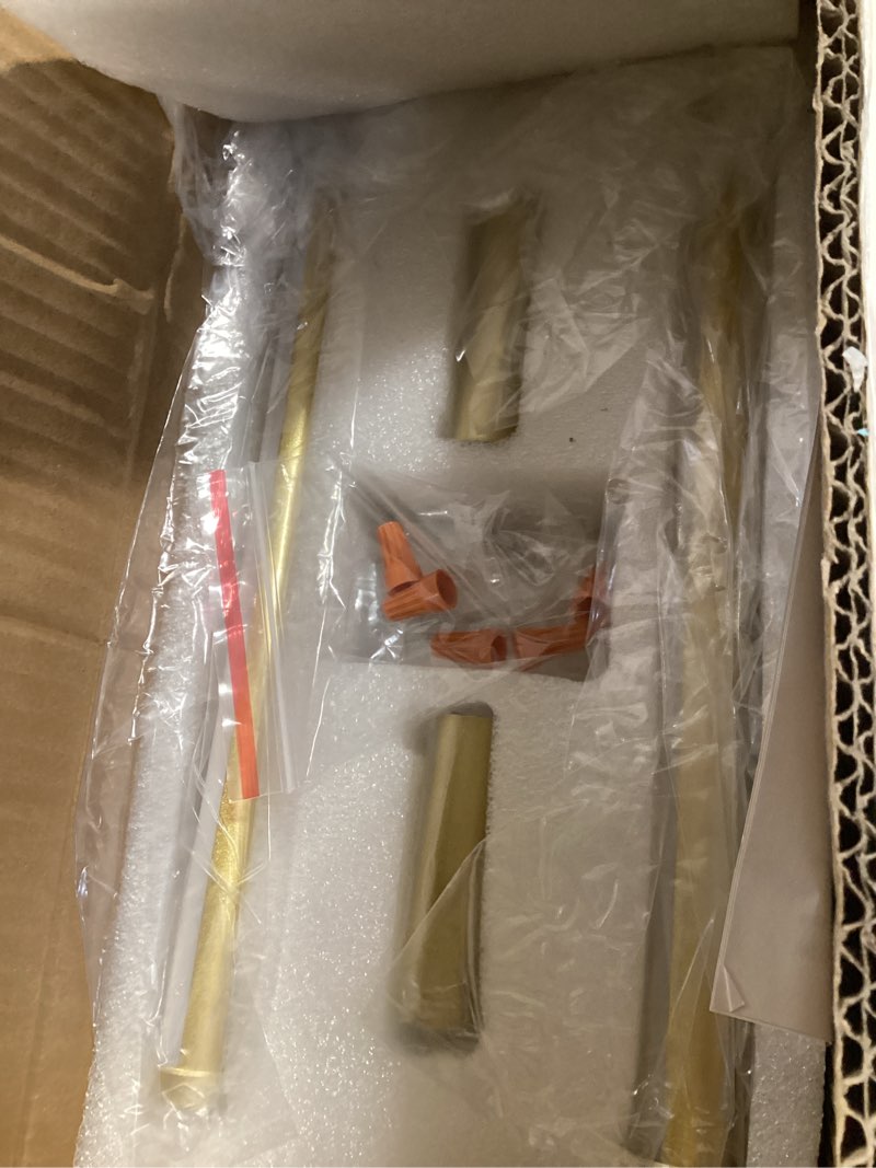 Condition photo showing Good Condition for Modern Wall Sconces Set of Two, Dimmable Hardwired Wall Sconces, 350° Rotate, LED Matte Gold Wall Light Fixtures, 3000K Warm Light Wall Lamp for Bathroom, Living Room,20.4 Inch (2 Pack) Matte Gold 20.4 Inches