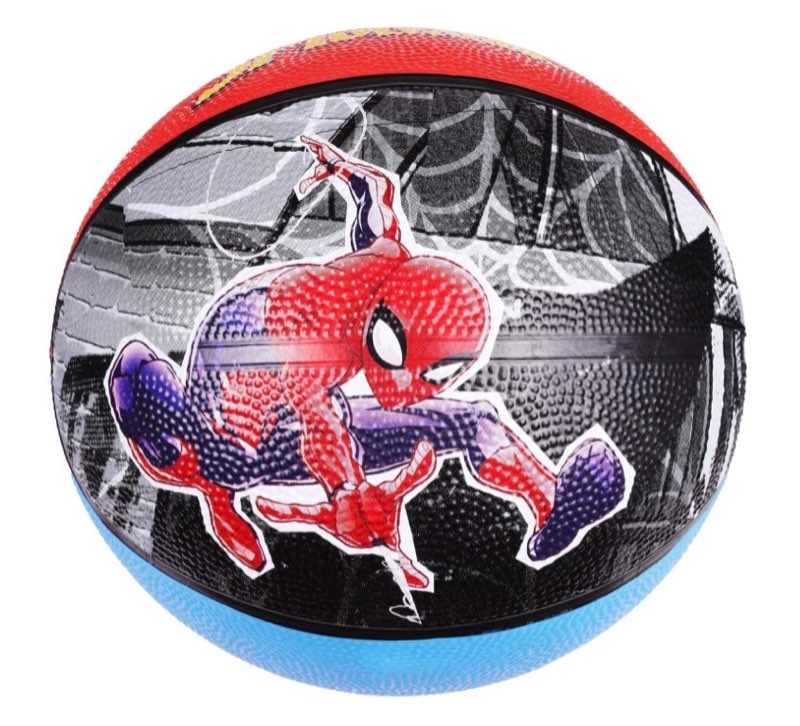 Marvel Spider-Man Basketball Size 6, Avengers Indoor and Outdoor Game Youth Sports Ball for Boys and