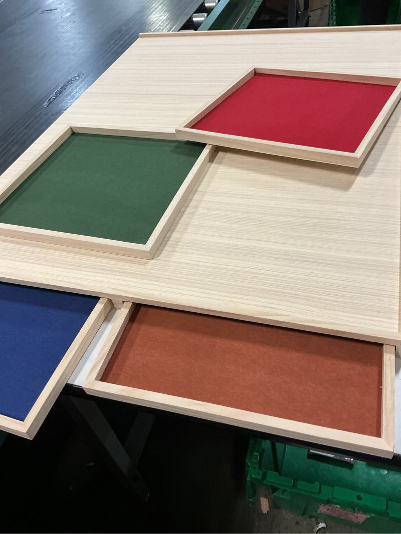 Condition photo showing Good Condition for rotatable 360-degree wheels puzzle board with drawers and cover 1000 pieces lightweight portable wooden puzzle table for adults size 30" x 22"