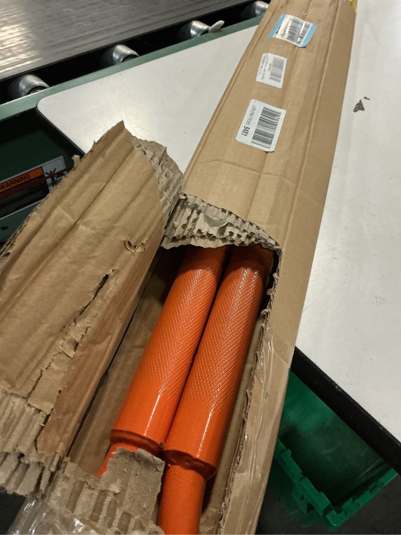 Condition photo showing Good Condition for winch bar, combination winch bars with square head for flatbed trailer winches and trucks, painted carbon-steel construction winch bar with no-slip handle, 2 pack (orange) orange-2p