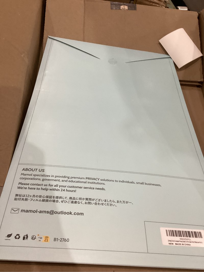 Condition photo showing Good Condition for [2 Pack] 24 Inch Computer Privacy Screen for 16:9 Aspect Ratio Widescreen Monitor, Eye Protection Anti Glare Blue Light Computer Monitor Privacy Filter, Removable Anti-Scratch 24in Protector Film 2 Pack 24 Inch (16:9 Aspect) Black for monitor