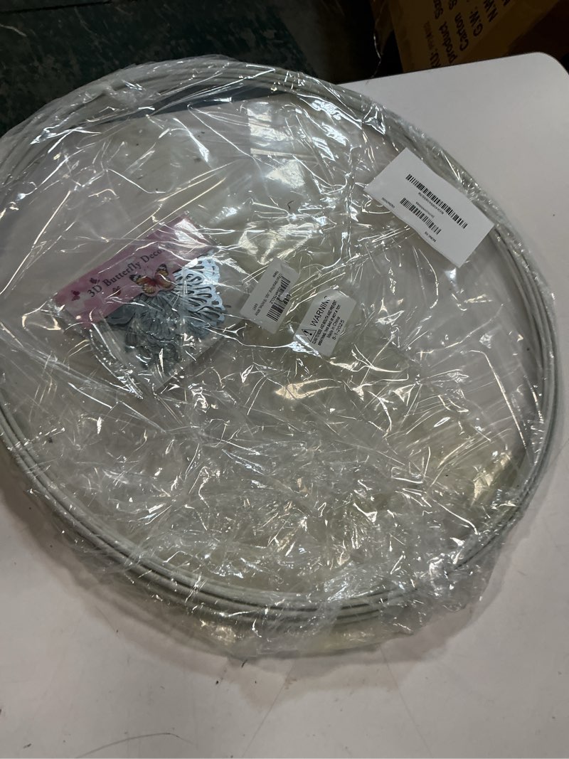 Condition photo showing Good Condition for 12 pack floral hoop18 inches metal rings for crafts macrame rings hoop wreath dream catcher rings diy wreath candle rings wreaths cra ft hoops, white white 18"