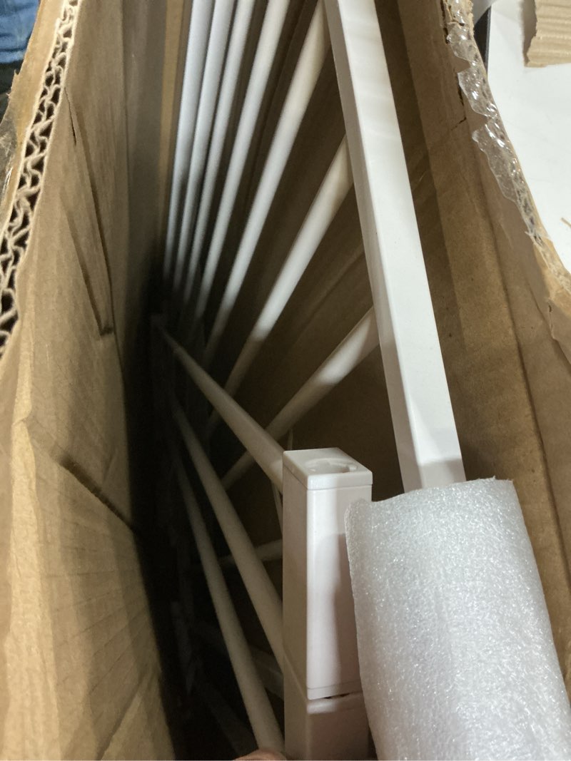 Condition photo showing Good Condition for mumeasy 36" high extra tall dog gate, 29.6"-40.5" wide pressure mounted tall baby gate for dog, auto close pet gate with door for stairs,doorways,house,white white 29.7-40"w x 36"h