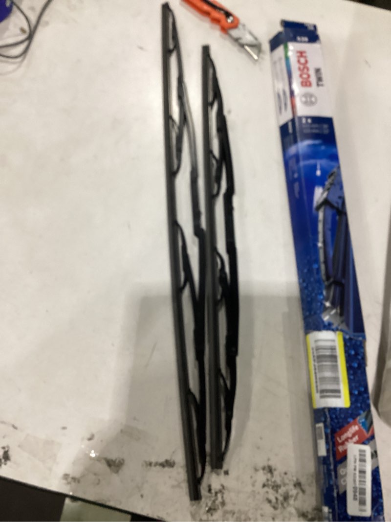 Condition photo showing As Is for bosch automotive 3397001539 twin standard original equipment replacement wiper blade - 26"/22" (set of 2) | driver and passenger side original equipment replacement blades