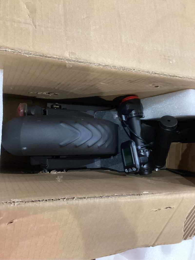 Condition photo showing Good Condition for electric scooter for big kids/teens - 250w motor, 15.5 mph top speed, rear foot brake, folding e-scooter for riders up to 220 lbs, ul-2272 certified black