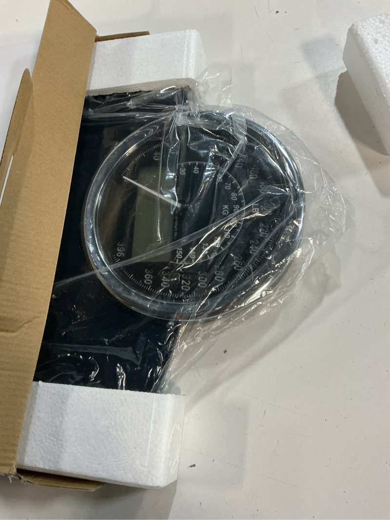 Condition photo showing Good Condition for adamson hybrid 2-in-1 analog & digital weighing scale for body weight up to 400lbs - thick tempered glass - extra large display - easy to read digital bathroom scale - new blue lb version